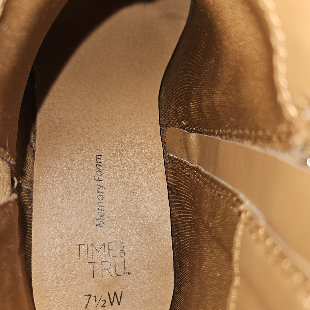 Time and Tru Light Brown Ankle Booties - Picture 9 of 9